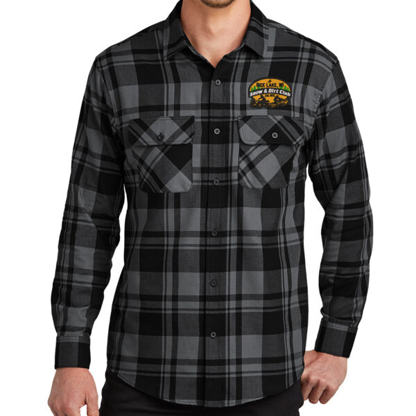 Port Authority® Plaid Flannel Shirt - Embroidered Logo Thumbnail